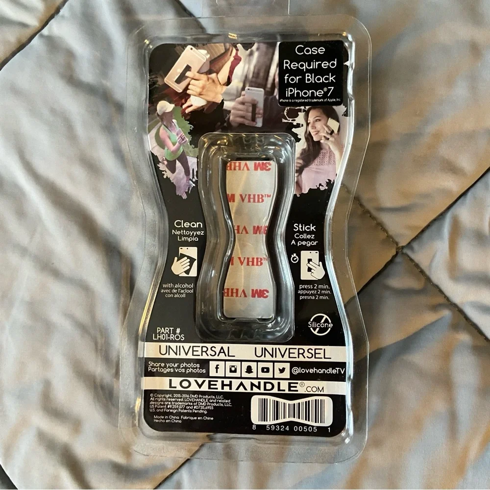 💝5/$20 Black and Pink Phone Grip